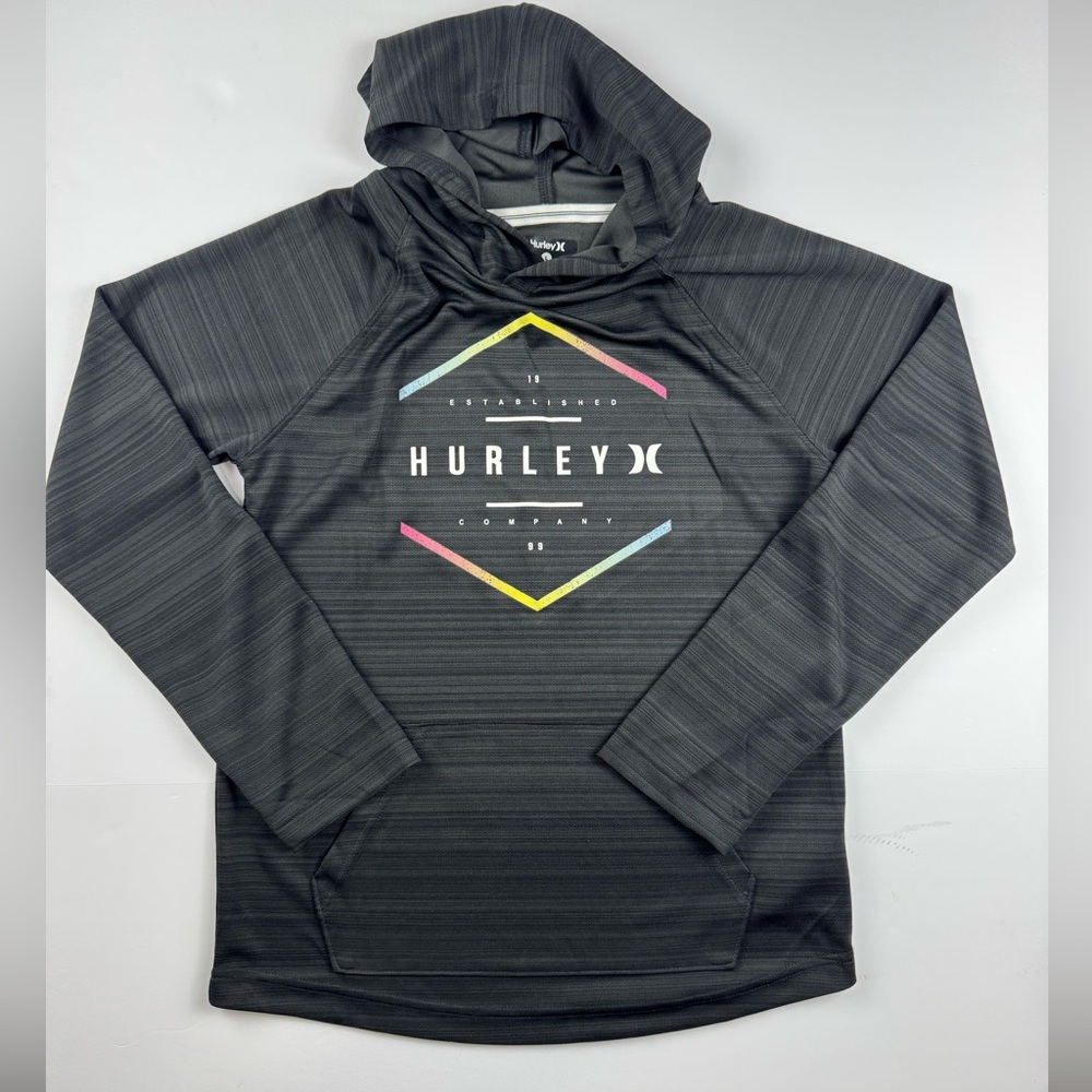 Hurley Boys H2O-DRI lightweight performance hoodie unisex size Large